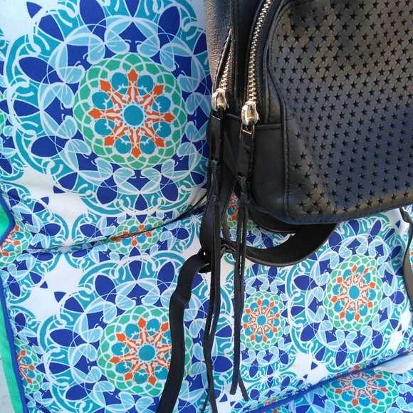 REBECCA MINKOFF Backpack bag STAR PERFORATED LEATHER - Picture 2 of 9